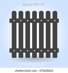 high fence vector illustration