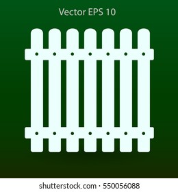 high fence vector illustration