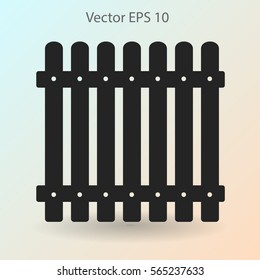 high fence vector illustration
