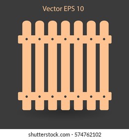 high fence vector illustration