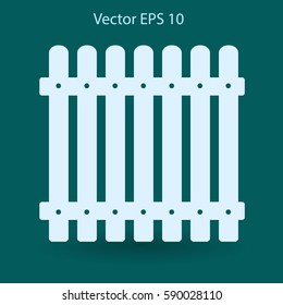high fence vector illustration