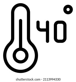 high fever temperature of 40 degree Celsius layout