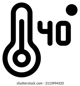 high fever temperature of 40 degree Celsius layout