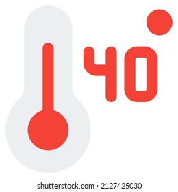 high fever temperature of 40 degree Celsius layout