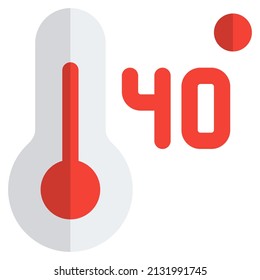 high fever temperature of 40 degree Celsius layout