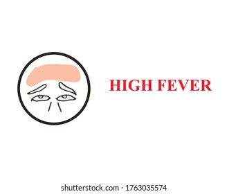 high fever vector design. eps10