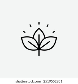 High fiber foodline vector icon. EPS 10