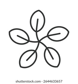 Fibra alta, ícone em design de linha. Alta fibra, fibra, digestão, saudável, saúde intestinal, nutrição, alimentos no vetor de fundo branco. Ícone de traçado editável de fibra alta