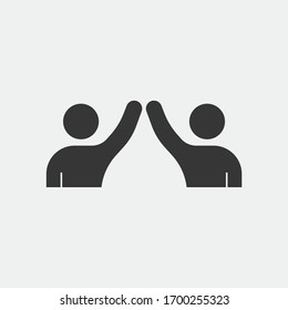 High Five Greeting Vector Icon