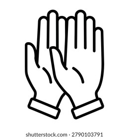 High five hands gesture vector icon illustration with highfive agreement celebration greeting cooperation teamwork