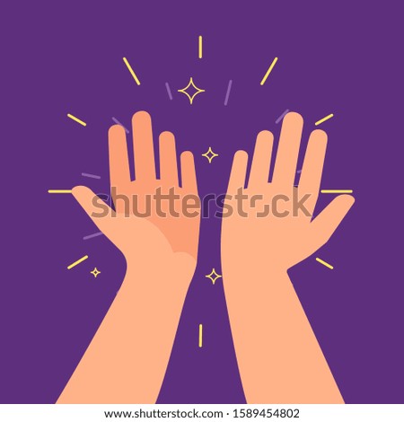 Similar – Image, Stock Photo two hands of a young girl with smooth skin