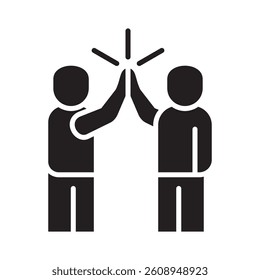 High Five Icon Element for Design