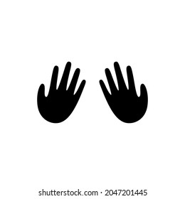 High five icon simple illustration