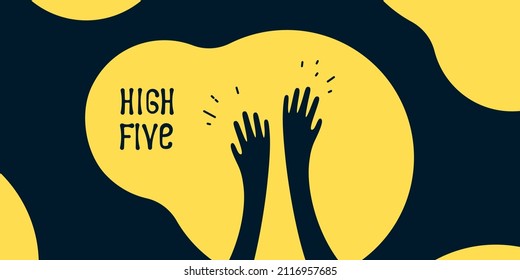 High five icon simple illustration