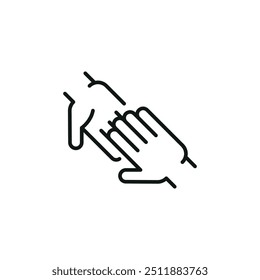 ícone Alto Cinco. Simples ícone de cinco para mídia social, aplicativo e web design. Ilustração vetorial