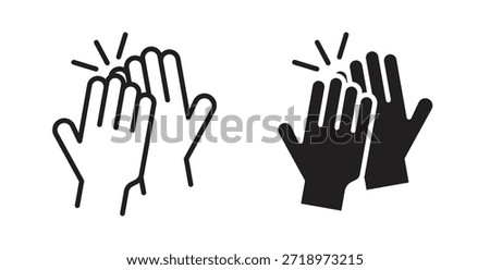 High Five icon. Symbol, logo illustration. graphic icon set