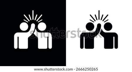 High Five Icon - Symbol of Teamwork, Support, and Success