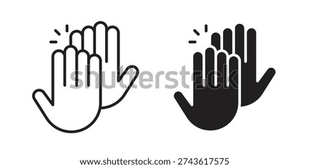 High Five icon and symbol. Vector illustration.eps