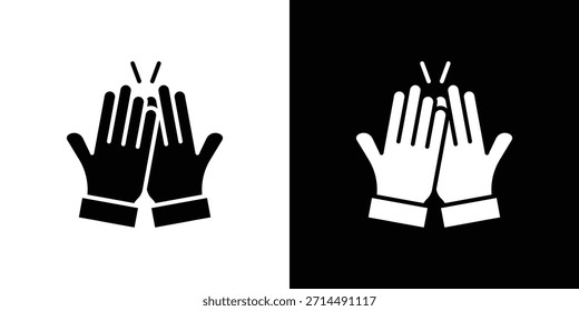 Design de silhueta de vetor de cinco ícones. Ilustração de design gráfico plano vetorial.