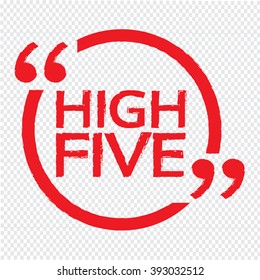 HIGH FIVE Illustration design