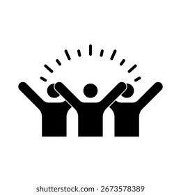 High five linear icon. Success gesture. Collaboration. vector illustration on white background vector illustration