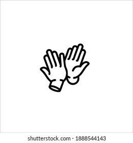 High Five Symbol Logo. Vector Illustration.