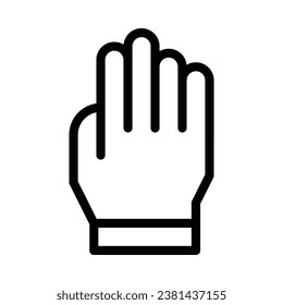 high five vector icon on white background