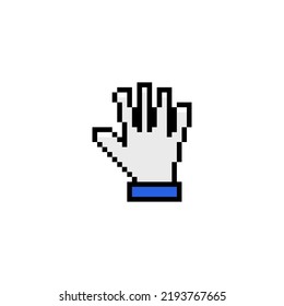 High fives pixel icon vector design