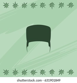 High flat top hair style for men icon.