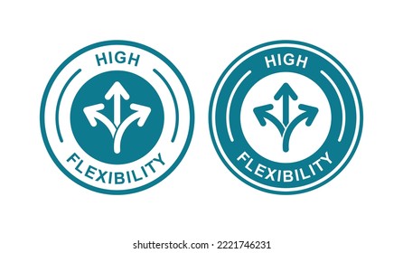 High flexibility badge logo design. Suitable for business, web and product label