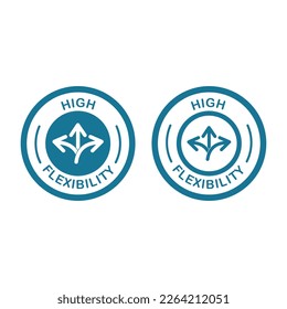High flexibility badge logo design. Suitable for business, web and product label