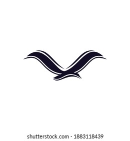 high flying bird flat logo