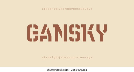 High font, trendy condensed alphabet sans serif, modern black letters and numbers, for your designs: logo, t shirt, card, poster