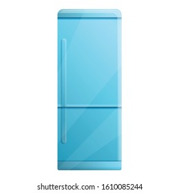 High fridge icon. Cartoon of high fridge vector icon for web design isolated on white background