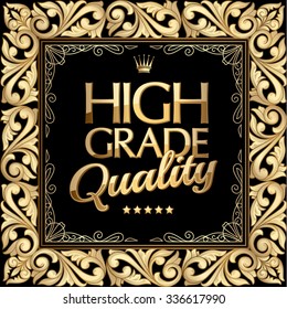 High grade quality gold emblem