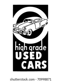 High Grade Used Cars 2 - Retro Ad Art Banner