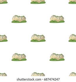 High green mountains.Mountains covered with forests.Different mountains single icon in cartoon style vector symbol stock illustration.