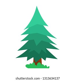
High green tree, concept element for a game or location.