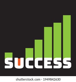 high growing success graph illustration
