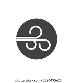 high gusts of wind icon vector element design template web