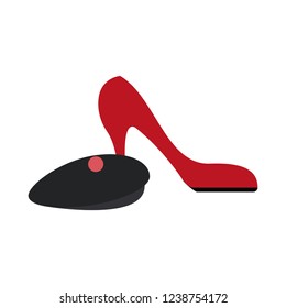 High heel and beret