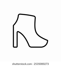 high heel boots icon sign vector