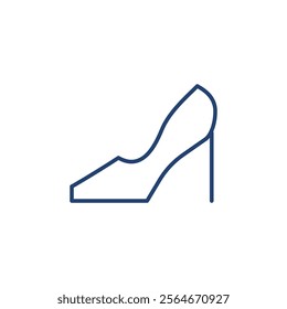 High heel icon Outline icon sign