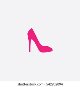 High Heel icon silhouette vector illustration