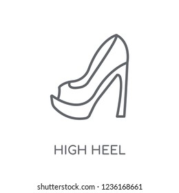 High heel linear icon. Modern outline High heel logo concept on white background from Clothes collection. Suitable for use on web apps, mobile apps and print media.