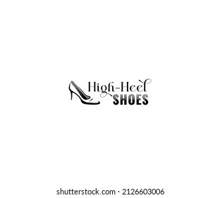 High Heel Logo Design Template Vector Stock Vector (Royalty Free ...