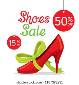 Women’s High Heel Pump With Green Ribbon Tie For Sale And Gift, 15 And 50 Percents Off, Footwear, Fashion, Objects