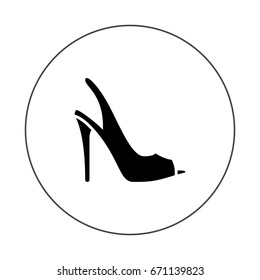 High Heel Sandal Stock Vector (Royalty Free) 671139823 | Shutterstock