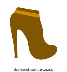 high heel sandal icon. Logo element illustration. high heel sandal symbol design. colored collection. high heel sandal  concept. Can be used in web and mobile