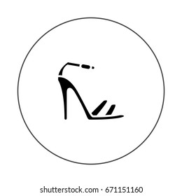 high heel sandals